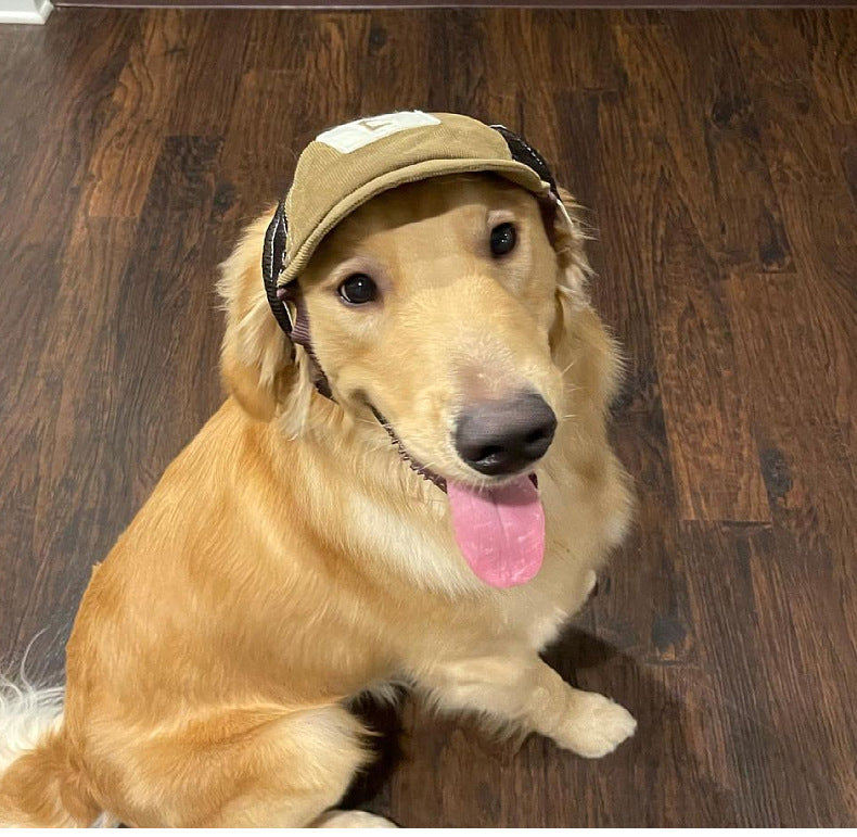 Breathable Corduroy Plain Woven Pet Hat