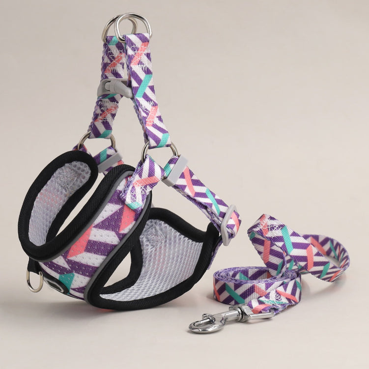 Breathable Dog Harness and Leash Set with Adjustable Fit