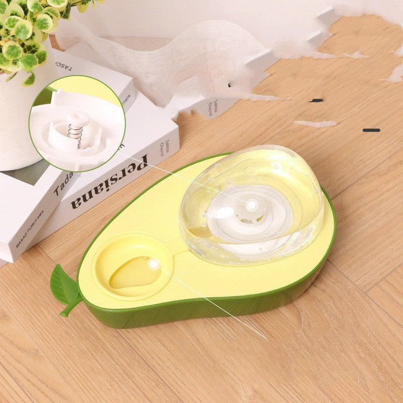 Avocado Shaped Automatic Feeder Bowl