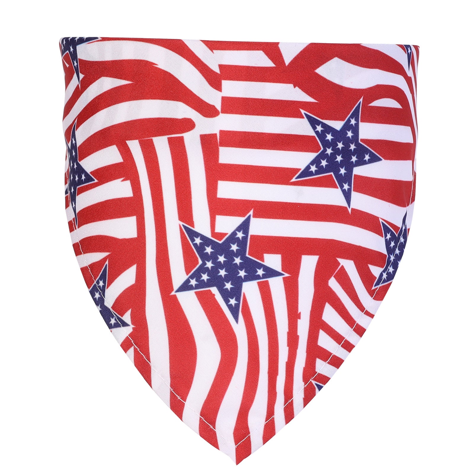 American Flag Print Triangle Scarf Bandanna