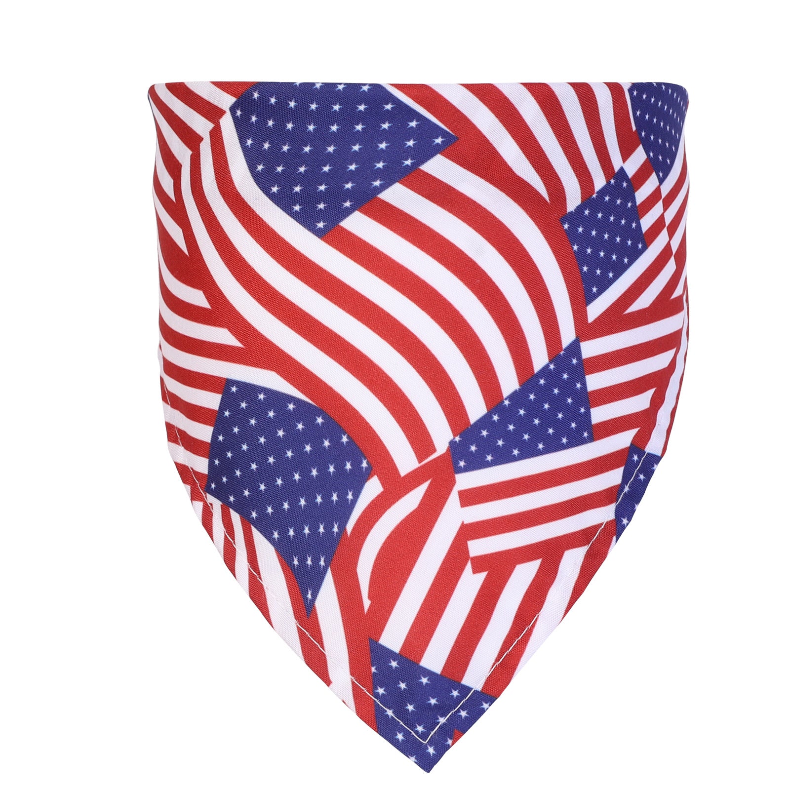 American Flag Print Triangle Scarf Bandanna
